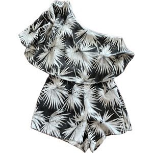 Runaway the label one shoulder batwing jumpsuit 4